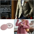 thumbnail image 5 of Uxcell 10pcs 48L Fabric Cloth Covered Button 30mm Metal Shank Round Sewing Buttons for Suits Dress Blouses, Pink, 5 of 5