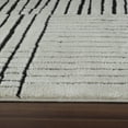 thumbnail image 3 of 8' X 11' Cream and Black Abstract Distressed Area Rug, 3 of 10