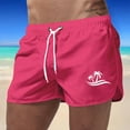 thumbnail image 2 of Kcolen Swim Trunks Men Elastic Waist Drawstring Swimming Short Loose Rash Guard Shorts for Men Swim Trunks Men Summer Beach Loose Fit Swimming Shorts for Men, 2 of 4