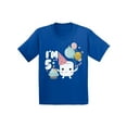 thumbnail image 1 of Awkward Styles Marshmallow I'm Five Shirt Youth Shirt 5th B Day Party Holiday Gift Cute T Shirt Marshmallow Shirt for Boys 5th Birthday Shirt for Girls Gifts for 5 Year Old Birthday Kids 5th Birthday, 1 of 4