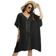 thumbnail image 2 of Vestido Holgado de Crochet para Mujer, Talla Grande, para Verano Negro Talla Única, 2 of 8