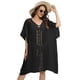 thumbnail image 2 of Vestido Holgado de Crochet para Mujer, Talla Grande, para Verano Negro Talla Única, 2 of 8