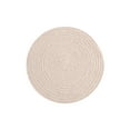 thumbnail image 3 of eloria Set of 4 Cotton Placemat Round Placemats Heat-Resistant Stain Resistant Table Mats for Dining Tables Rustic Table Mats Table Decor for Weddings Parties, Holidays, 3 of 4