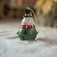 thumbnail image 2 of Moocorvic Christmas Santa Claus Hanging Decorations Pendant, Metal Snowman Bell Pendant Christmas Ornaments for Christmas Tree Decor Home Wedding, 2 of 3