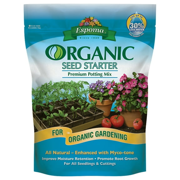 Espoma Seed Starter Potting Mix, Natural & Organic Premium Potting Mix for Seedlings and Cuttings, 8 qt