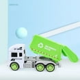 thumbnail image 2 of Garbage Truck Toys For Kids Sanitation Vehicle Play Set Toddler Educational Car Model Toy For Boys Girls Ages 1 2 3 Years Old, 2 of 5