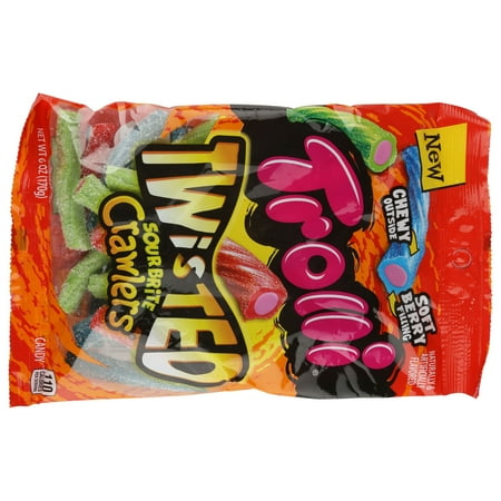 Trolli Twisted Sour Brite Crawlers Candies, 6 Oz.