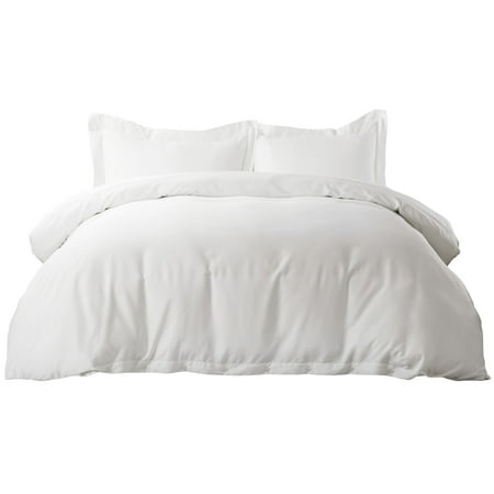 Bedsure 100 Breathable Hypoallergenic Duvet Cover Set Queen Size