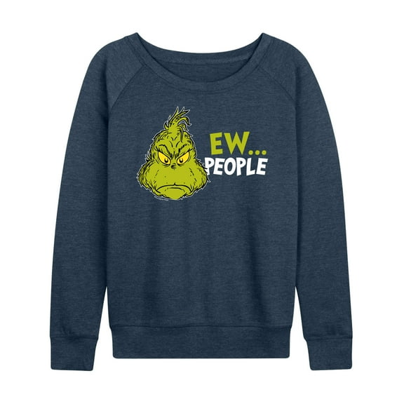 Dr. Seuss - Grinch Ew People - Women's Lightweight French Terry Long Sleeve Shirt