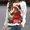 Z07, variant on Women's Christmas Print Sweatshirts Round Neck Loose Long Sleeve No Hood for Daily Fashion