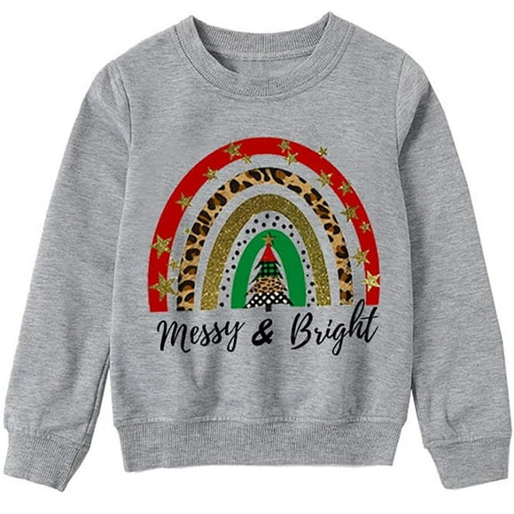 EGNMCR Christmas Pajamas for Family, for Christmas Parent-Child Outfit Parent-child Attire Christmas Printed Long Sleeve Shirts Tops Pullover Family Matching Kid Sweatshirts Women Blouse pants