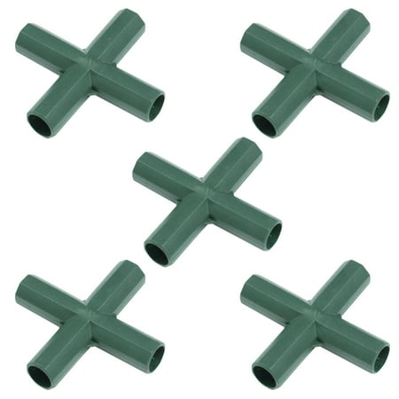 

2PC Tool 5PCS Plastic Garden Plant Awning Joints Connector Frame Greenhouse Bracket Parts Home Garden Tools