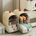 thumbnail image 4 of Teas Bag Holder with Drawer 2 Layer Storage Box for Organizing Coffee Creamers and Condiments Kitchen Accessories, 4 of 8