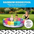 thumbnail image 2 of Inflatable Pool, Blow Up Swimming Pool for Backyard, Small Swim & Splash Pool for  - Rainbow, 5 Feet Wide, 2 of 4