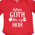 thumbnail image 4 of Inktastic Future Goth Like My Mom with Skulls Boys or Girls Long Sleeve Baby Bodysuit, 4 of 5