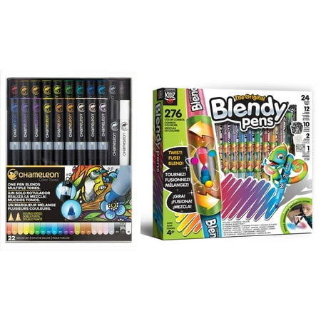 Chameleon 22 Pen Deluxe +Blendy Pens Jumbo Kit 24