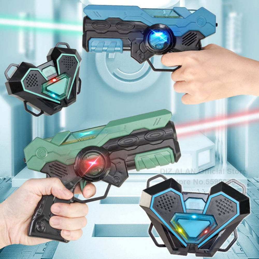 Laser Tag Battle Game Gun Set,Laser Battle Game Pack Set of 2,Electric  Infrared Toy Guns Weapon Kids Laser Strike Pistol For Boys Children Indoor