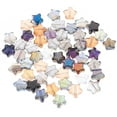 thumbnail image 1 of Shisuyan 100Pcs Five-pointed Star Shape Beads Delicate Glitter Beads Multi-function DIY Beads, 1 of 8