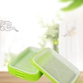 thumbnail image 2 of Raindrops Germination Tray For Sprouts Sprouting Basin Green 5Pcs 13.36X9.82X1.57in Plastic, 2 of 8