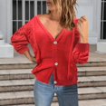 thumbnail image 2 of Vedolay Women's Cardigans Button Down Long Sleeve Soft Knit Cardigan Coats 2023 A,2XL, 2 of 5