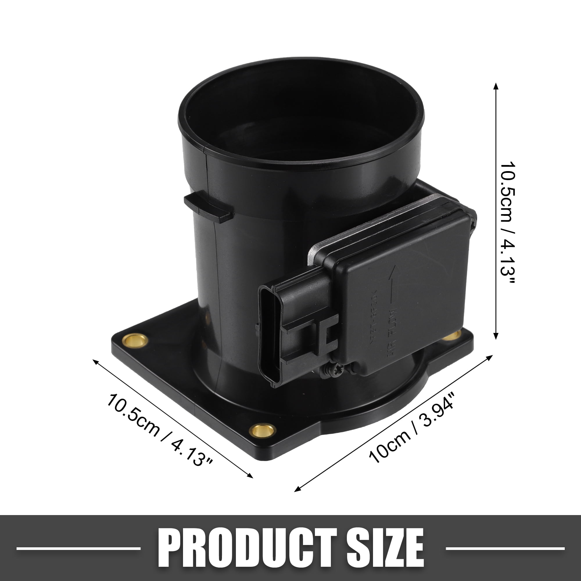 Unique Bargains MAF Sensor Assembly No.1L2F-12B579-BA MAF Mass Air Flow Sensor for Ford F-150 2004-2007 Plastic Black