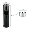 thumbnail image 2 of Light Weight Fire Safe Ashtray Receptacle Cigarette Disposal with Trash Can, 2 of 8