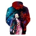 thumbnail image 2 of Demon Slayer Hoodie For Men Women Unisex Hooded Cartoon Kimetsu No Yaiba 3D Hoodies Casual Boys Girls Pullover Sweatshirts, 2 of 3