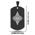 thumbnail image 2 of Stainless Steel Diamond Card Suit Dog Tag Pendant Necklace, 2 of 3