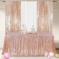 thumbnail image 3 of Mantel Poise3eHome con lentejuelas de oro rosa, 152 x 305 cm, rectangular, 3 of 6