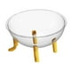 thumbnail image 2 of Cápsula Espacial de Acrílico para Gatos, Cuenco, Muebles Elevados, Cúpula Transparente, Versátil Amarillo, 2 of 9