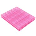 thumbnail image 4 of Caja de almacenamiento de uñas Ticfox Rosa transparente a prueba de polvo e impermeable, 4 of 12
