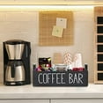 thumbnail image 6 of XKHAZA Coffee Station Organizer - Bar Decor Accessories with Handles for Farmhouse Kitchen Countertop, Coffee Pods Holder, Creamer & Paper Cup Holder, 6 of 9