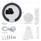 thumbnail image 4 of KC-806 Reproductor de CD portátil de montaje en pared compatible con CD/ USB/ AUX/, 4 of 8