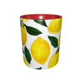 thumbnail image 2 of Lemons Pattern Coffee Mug Fun Custom Ceramic Mugs 11oz Red, 2 of 5