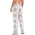 thumbnail image 6 of Cat Faces Ghost Pajama Pants, Men's Lounge Pants Light with Drawstring and Pockets, Christmas New Year Birthday Father's Day Gifts, Medium, 6 of 7