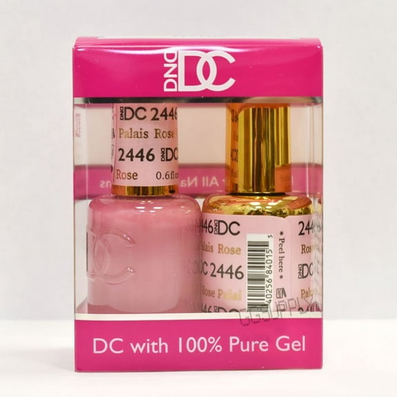 DND DC Duo Soak off Gel & Matching Nail Polish 2446 Rose Palais