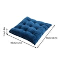 thumbnail image 4 of Tuvgenk Pressure Relief Seat Cushions for Office Chairs Navy Blue Seat Cushion Pillow Square Polyester Soft Breathable Chair Pad for Home, 4 of 5