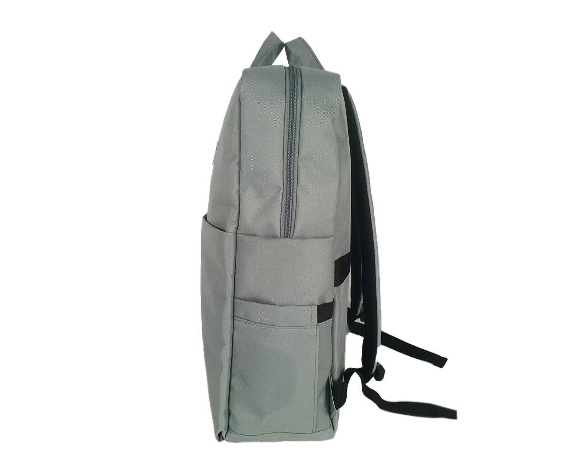IZOD Wisdom Business Travel Slim Durable Laptop Backpack USB Charging Port, Computer Bag Fits 17 Inch Laptop Notebook / Dark Grey