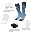 thumbnail image 3 of Susaid Gold And Blue Fireworks Print Thermal Winter Socks for Men and Women, Warm Crew Hiking Socks, for Boots and Outdoor Activities, 3 of 6