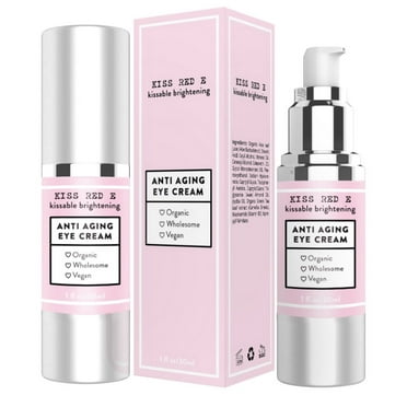 Kiss Red E Anti Aging Eye Cream for Dark Circles, Eye Bags, Fine Lines, Puffiness. Best Anti Aging Eye Cream Moisturizer for Wrinkles, Crows feet, Puffy Eyes