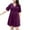 Purple, variant on Njagoc3 Womens V - Neck Half - Sleeve Dress, Solid Color for Summer Casual & Office
