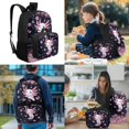 thumbnail image 3 of Bulopur Butterfly Pink Axolotl Print Kids Backpack Set 4 Pcs Bright Floral Cute Kids School Bag with Lunch Box, Pencil Case and Water Bottle Cover for Axolotl Lovers Toddler Girls, 3 of 8