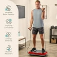 thumbnail image 3 of Lifepro Waver Vibration Plate Exercise Machine – Full Body Vibrating Plate for Lymphatic Drainage, Muscle Toning & Fat Loss – Includes Loop Bands, Remote & 99 Speed Settings - Red, 3 of 10