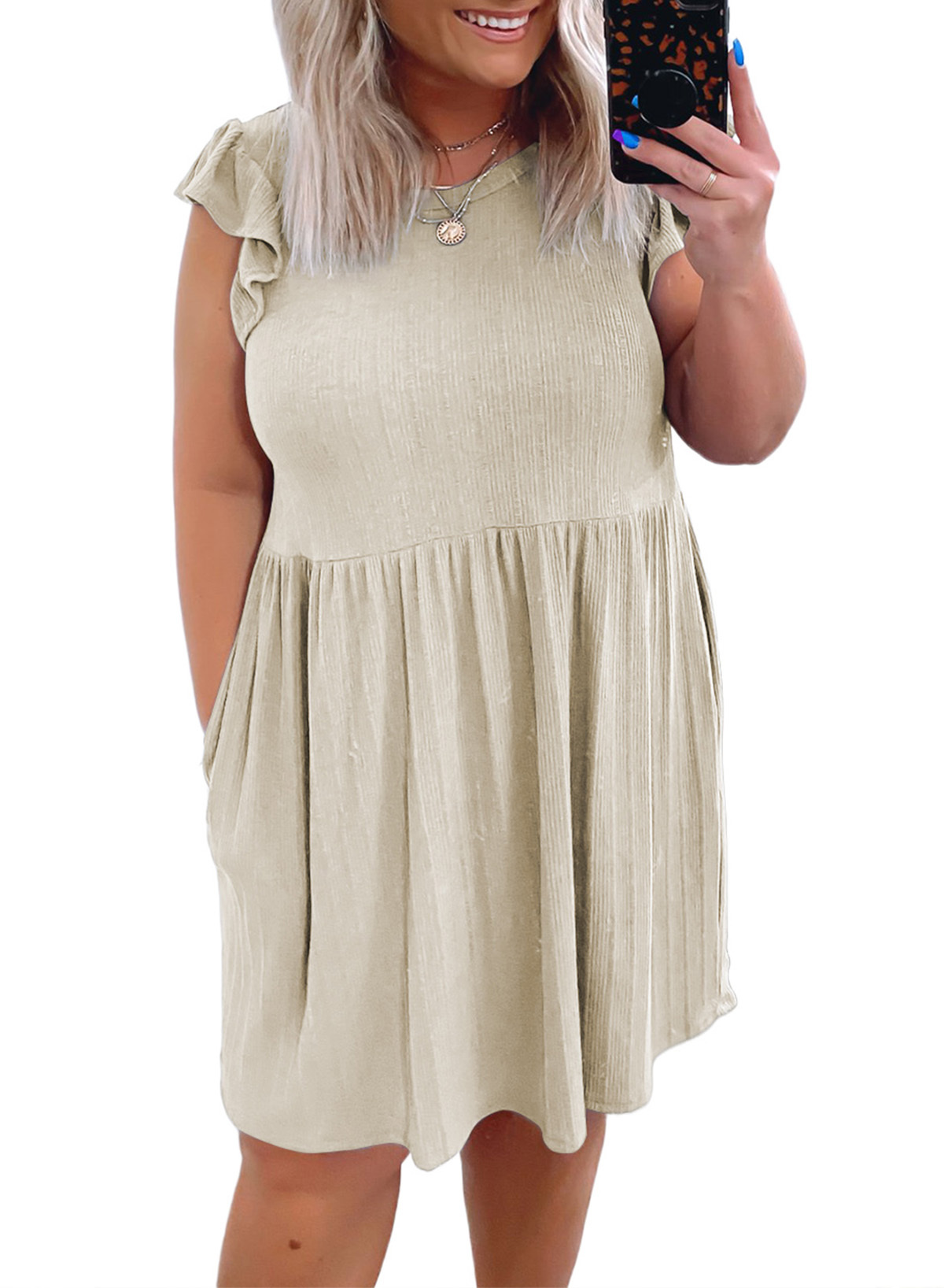 FARYSAYS Womens Plus Size Knit Dress 