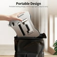 thumbnail image 3 of Graflsoa Adjustable Carbon Steel Laptop Stand with Foldable Design, 360° Rotation, Height Adjustment, and Enhanced Cooling for 11-17.3 Inch Devices, Black/Silver, 3 of 6