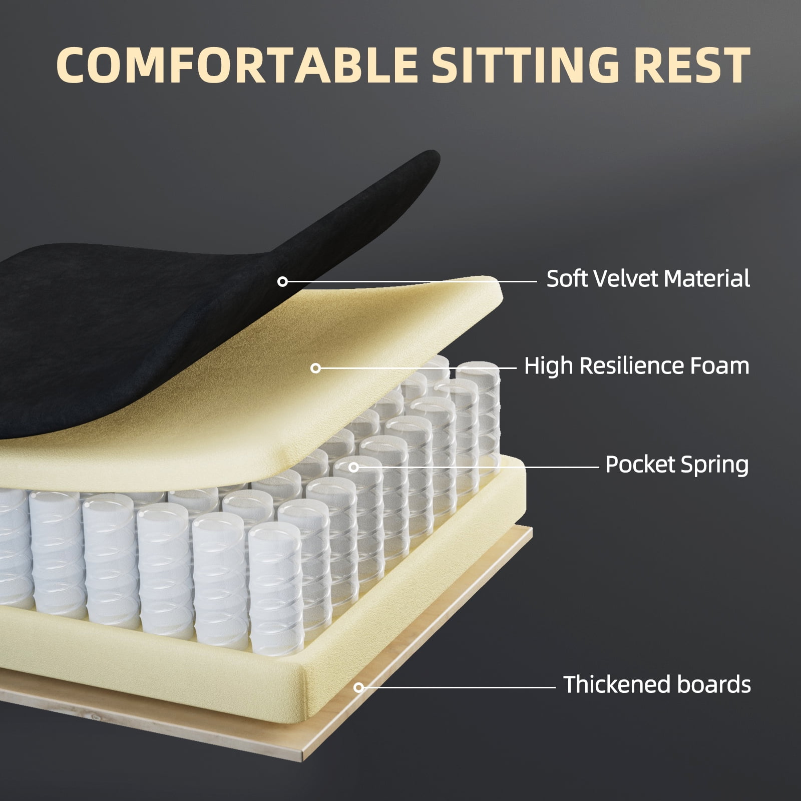 SOONTRANS Velvet Fabric Gaming Chair with Footrest, High Back Ergonomic Gamer Chair for Adult, Comfortable Video Game Chair with Massage Lumbar Cushion, Reclining Office Computer Desk Chair,Black
