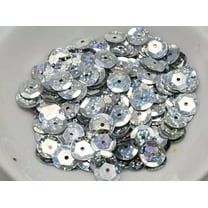 U8MO 2000 Silver Hologram 10mm CUP round loose sequins Paillette sewing Wedding craft