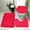 Red, variant on RBCKVXZ 3-piece Bathroom Rugs Set, Super Soft Non Slip Bathtub Carpet and Absorbent Bath Mat, Bathroom Carpet, Plush Bath Mat for Bathroom, U-Shaped Rug and Toilet Lid Cover, Home Decor, Red