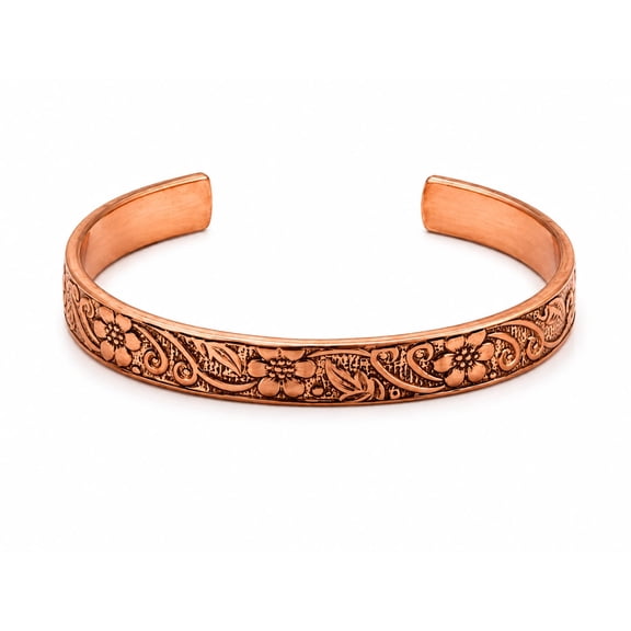 Flower Design Copper Bracelet