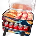 thumbnail image 5 of Fish Double Layered Insulated Refrigerated Lunch Bag with Two Compartments, Large Capacity, Hand Carry - 7.1x11.4x16.1 inches, 5 of 6